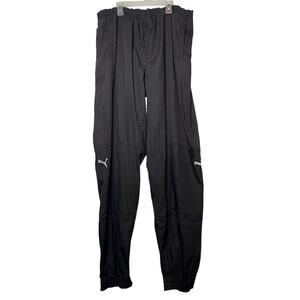 Vintage Puma Track Pants Mens Size XXL Black Windbreaker Athletic Pants Pull on
